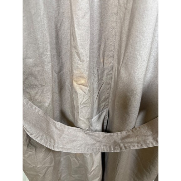 Pierre Cardin Mens Double Breasted Trench Coat Tan Zip Out Liner 44R Cotton - Picture 3 of 9